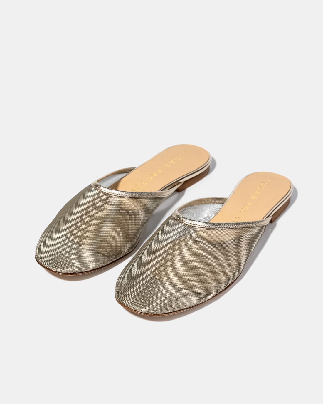 Серебристые слиперы из текстильной сетки - Image 2 of 5