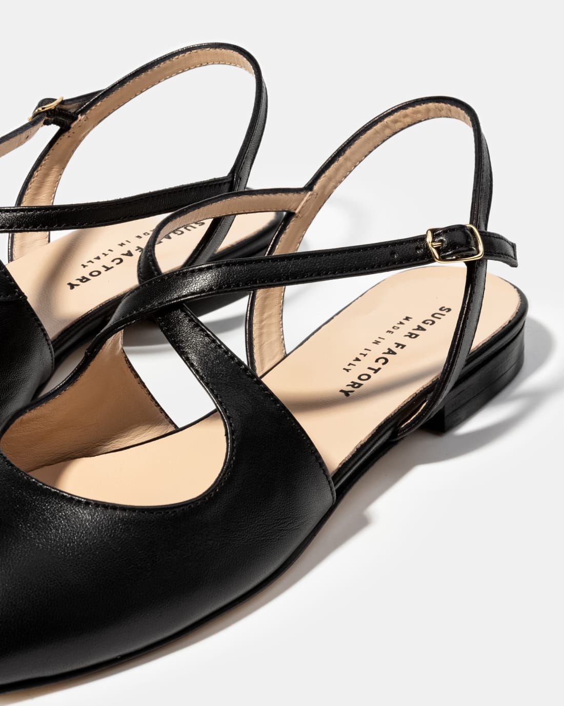 Чёрные кожаные туфли с ремешками - Image 4 of 4