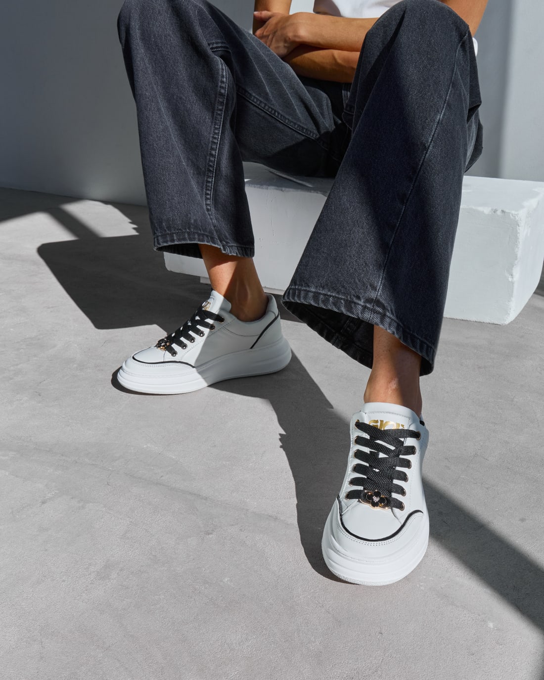 Белые кожаные кеды - Image 5 of 7