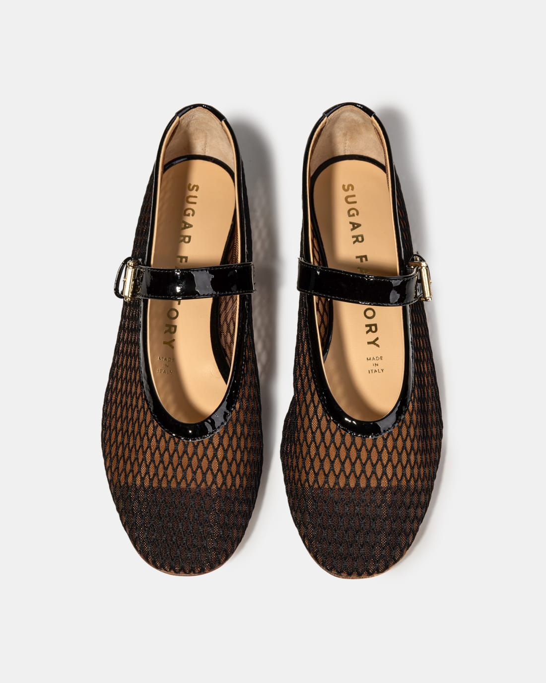 Черные балетки из текстильной сетки - Image 3 of 5