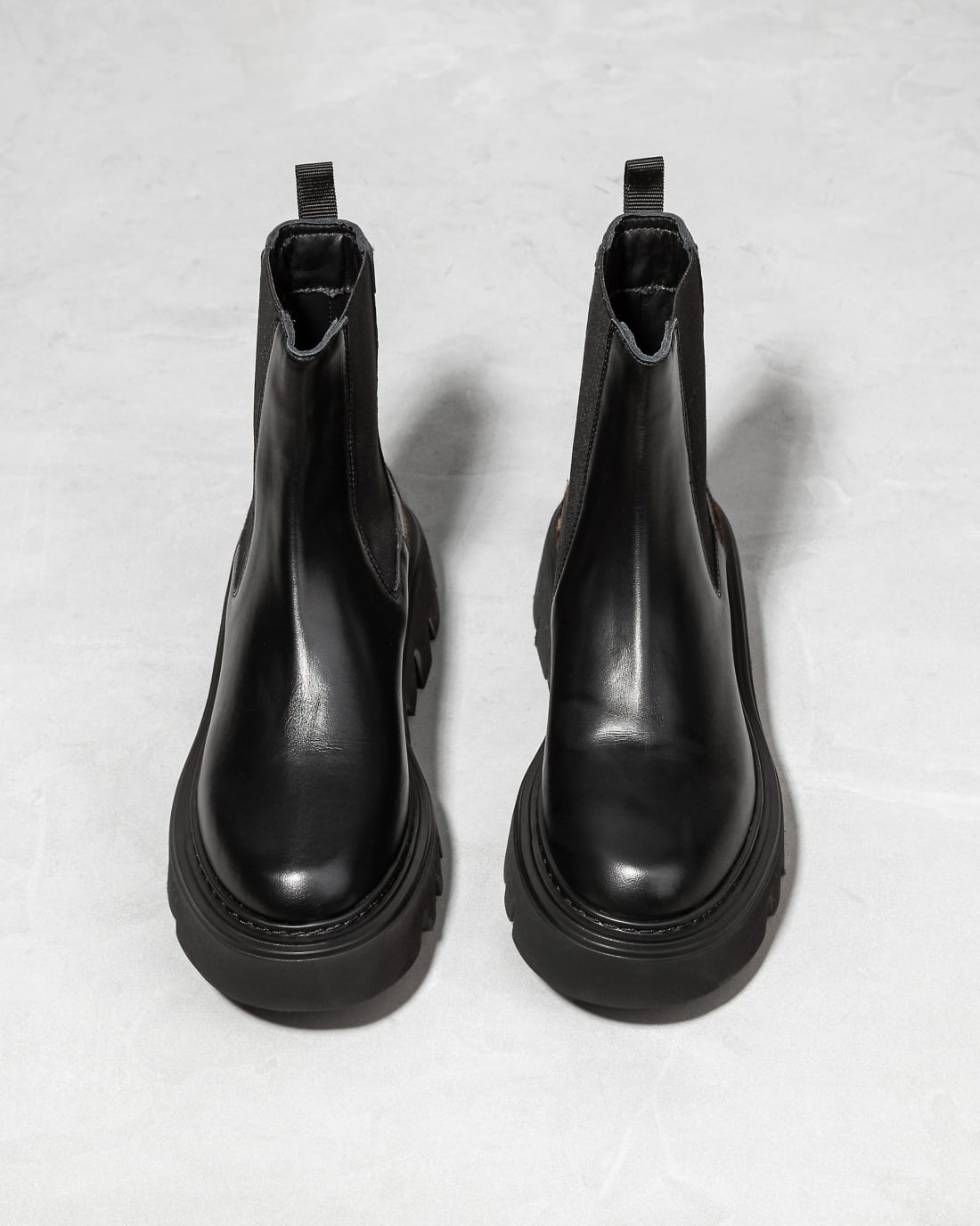 Черные кожаные ботинки с леопардовой вставкой - Image 3 of 5