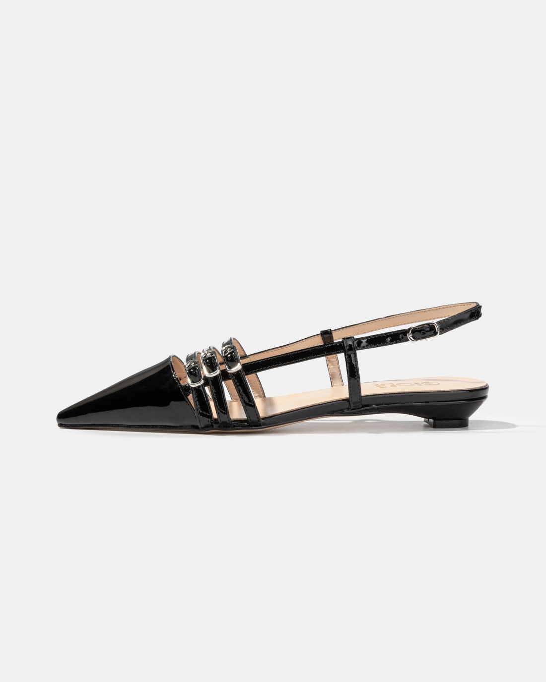 Черные лакированные туфли с ремешками - Image 1 of 4