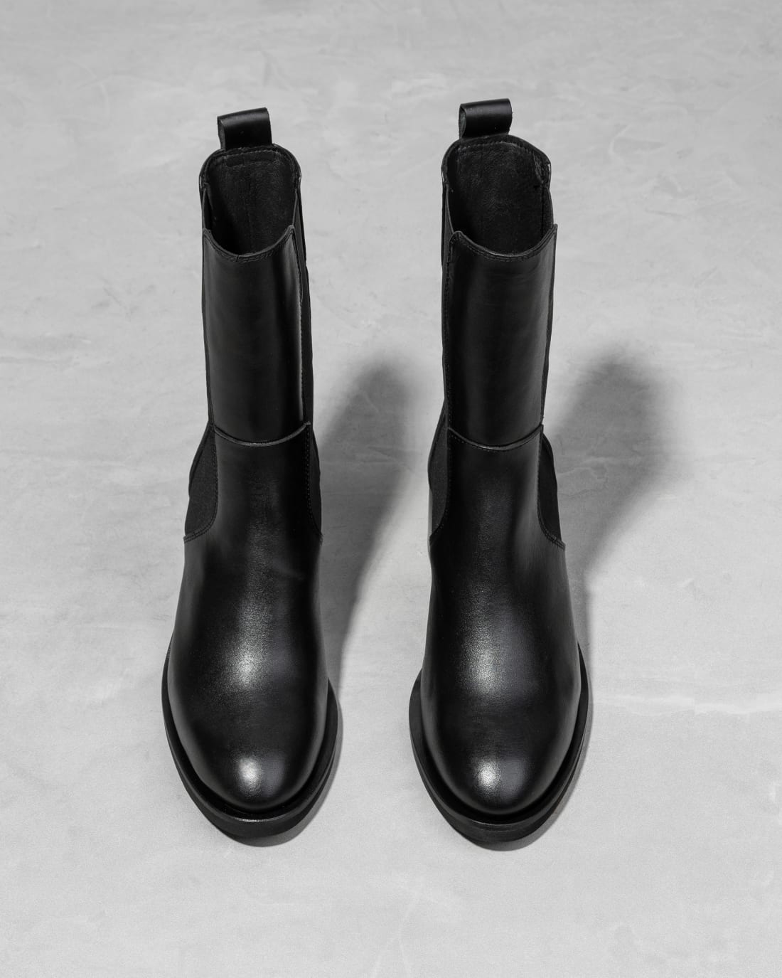 Черные кожаные полусапоги - Image 3 of 4