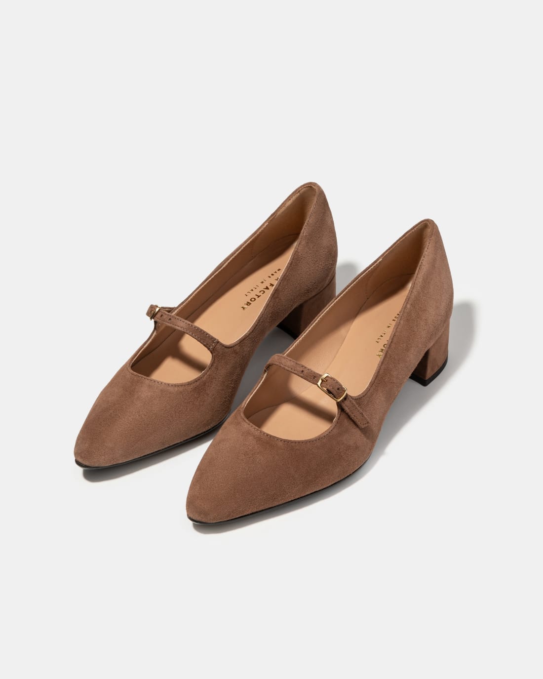 Коричневые замшевые туфли на каблуке - Image 2 of 4