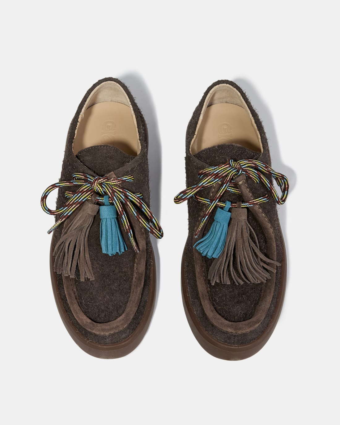 Коричневые кожаные полуботинки