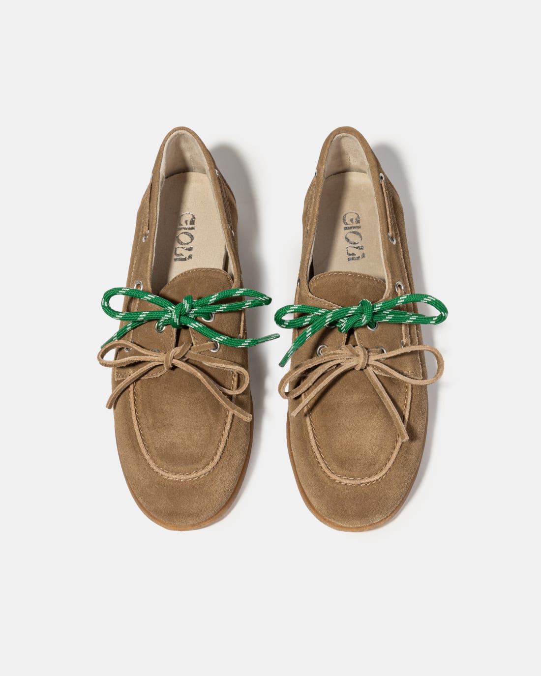 Коричневые замшевые мокасины со шнурками - Image 3 of 5