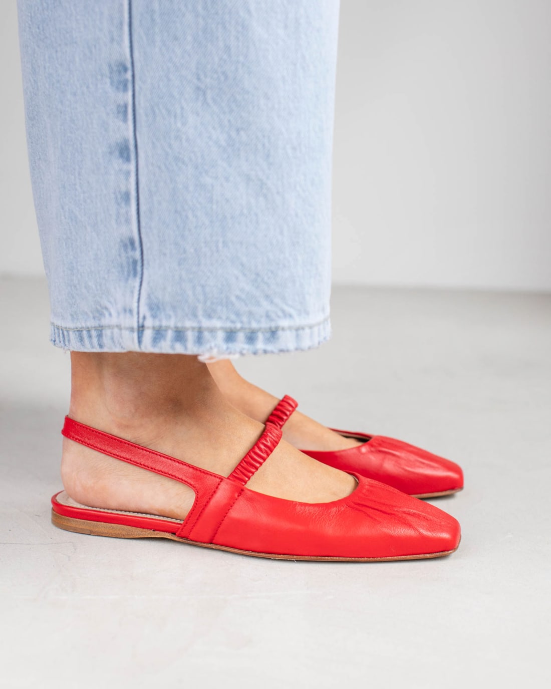 Красные туфли из натуральной кожи - Image 5 of 5