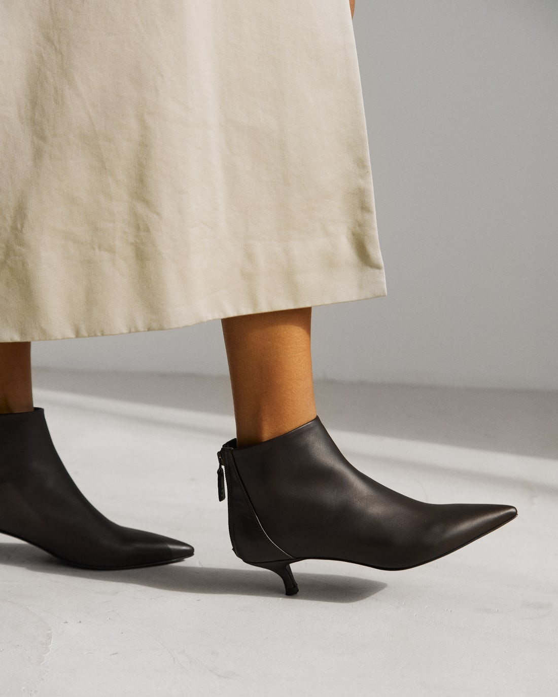 Темно-коричневые кожаные ботильоны - Image 5 of 5