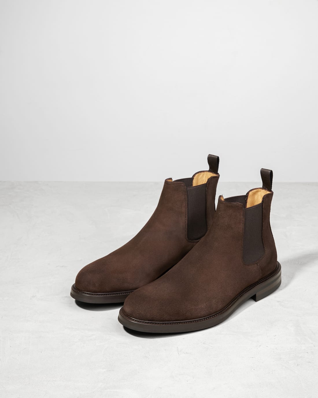 Темно-коричневые замшевые ботинки-челси - Image 3 of 5