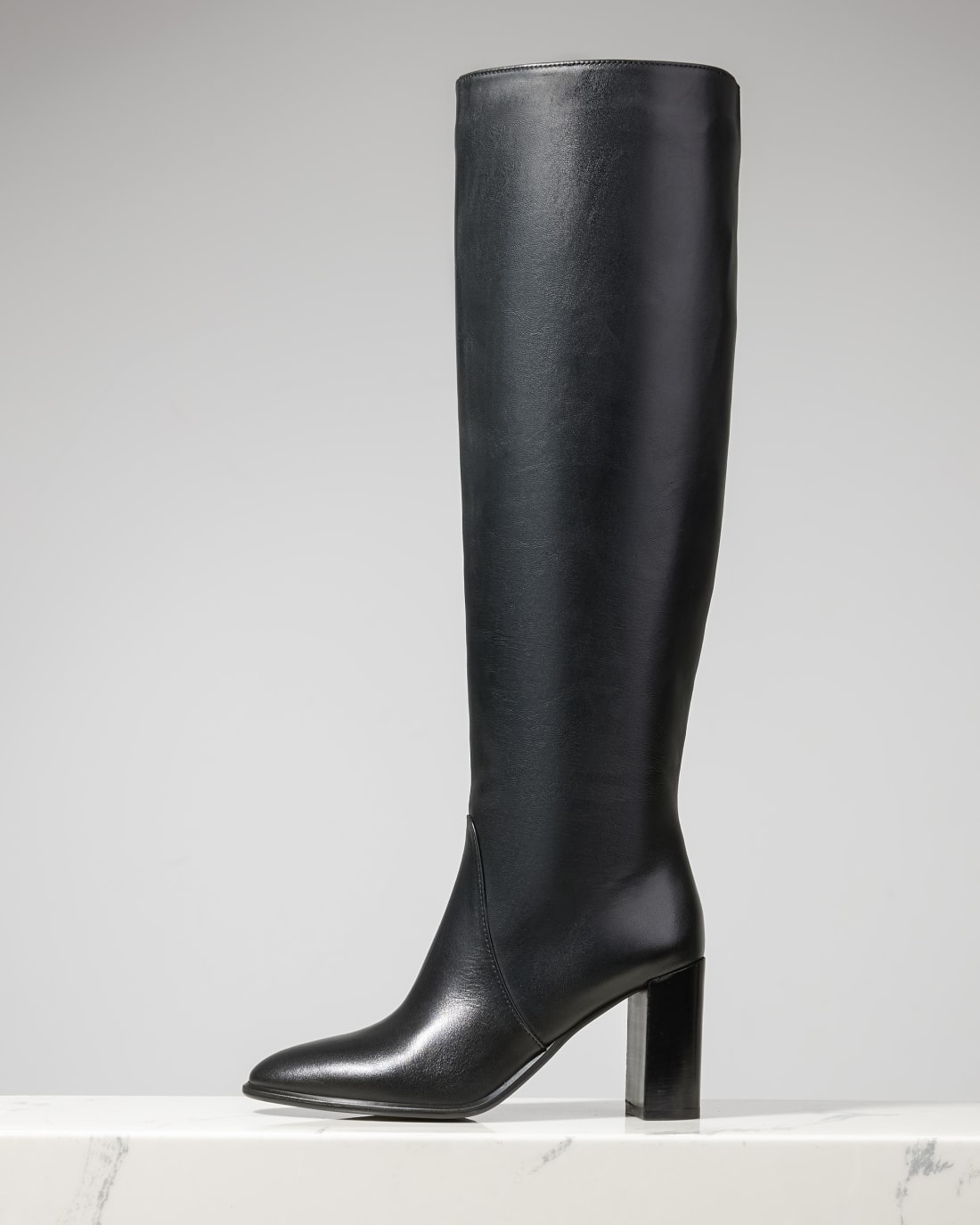 Черные кожаные сапоги - Image 1 of 6