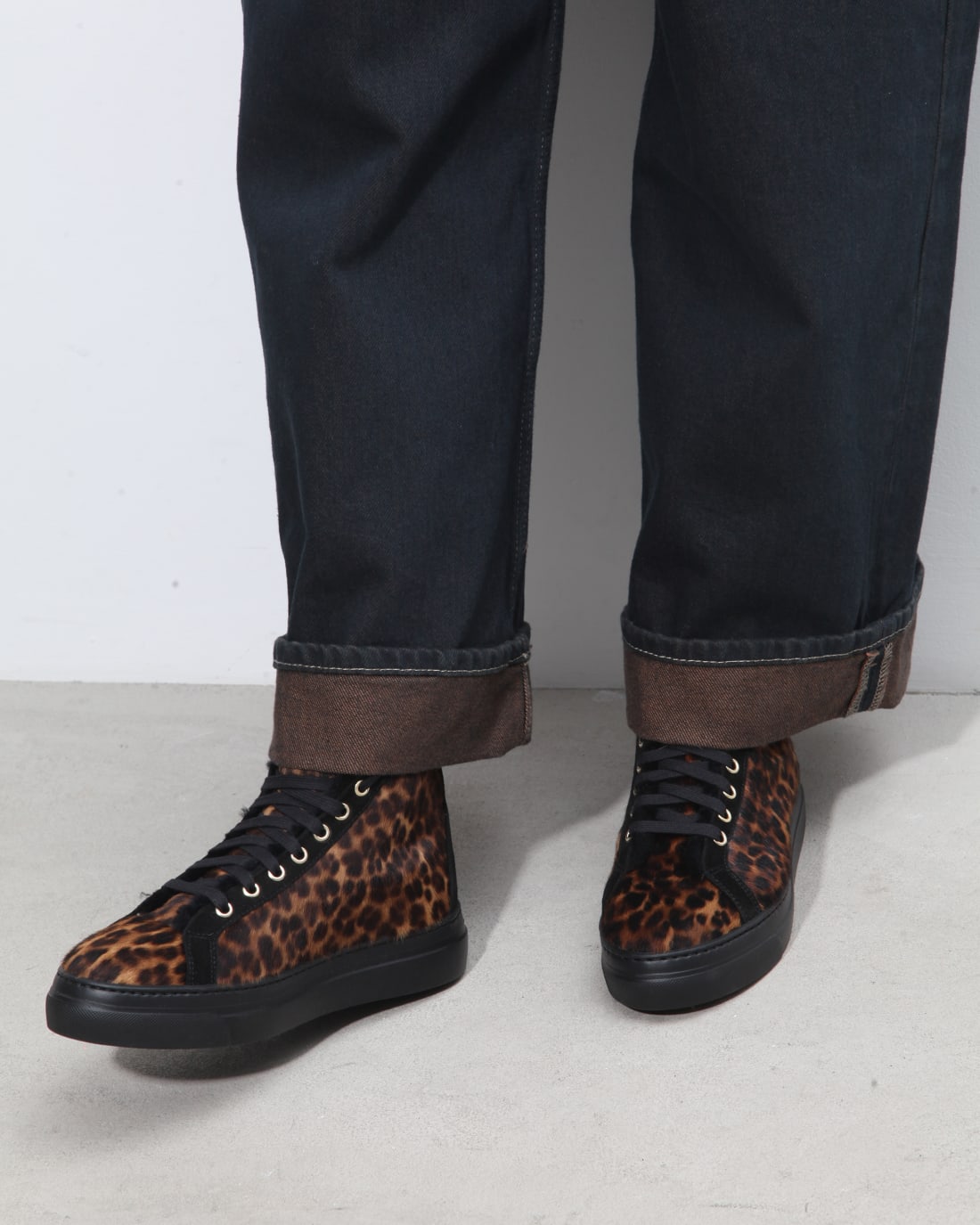 Кеды из натурального меха с леопардовым принтом - Image 7 of 7