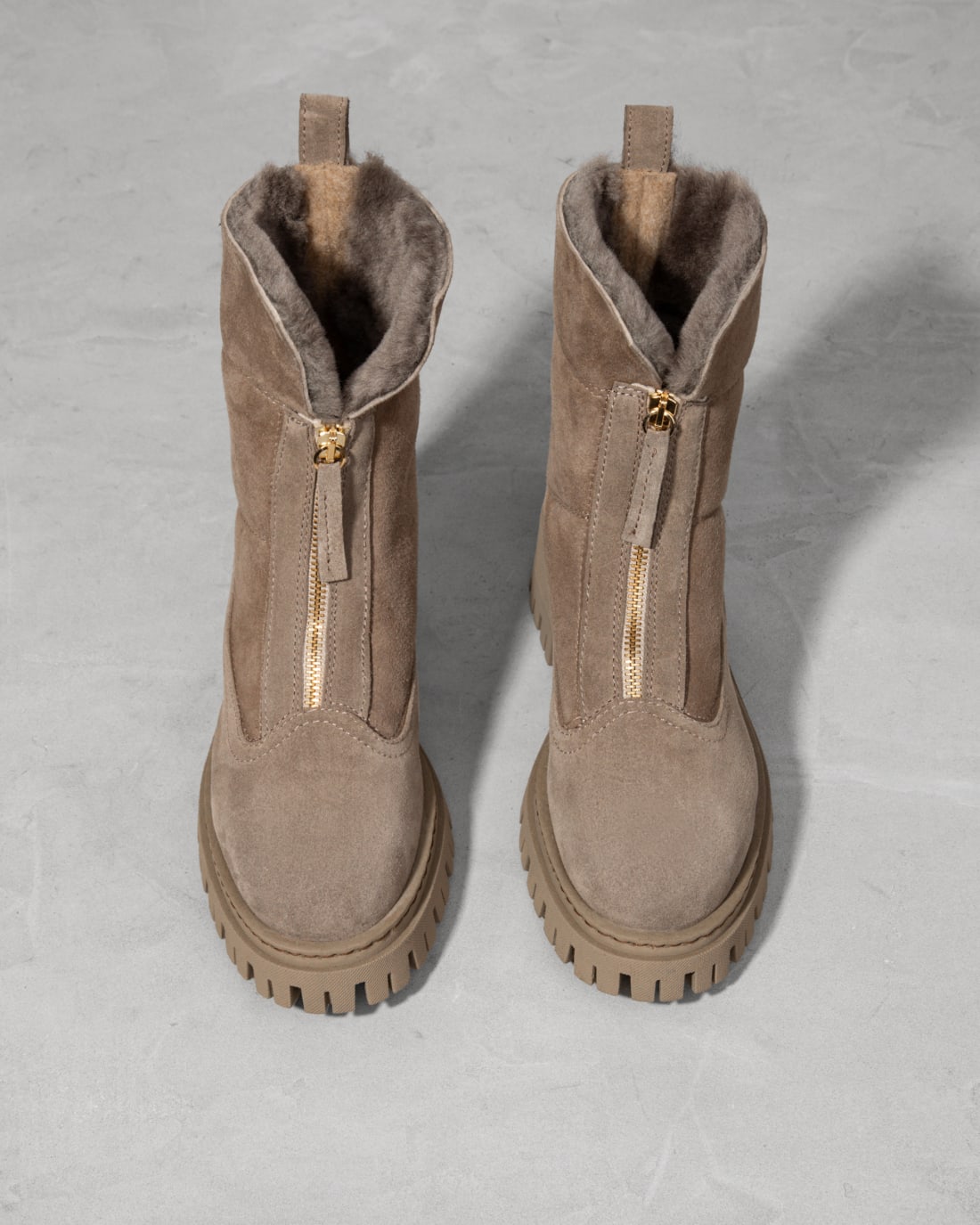 Серые замшевые зимние ботинки - Image 3 of 6