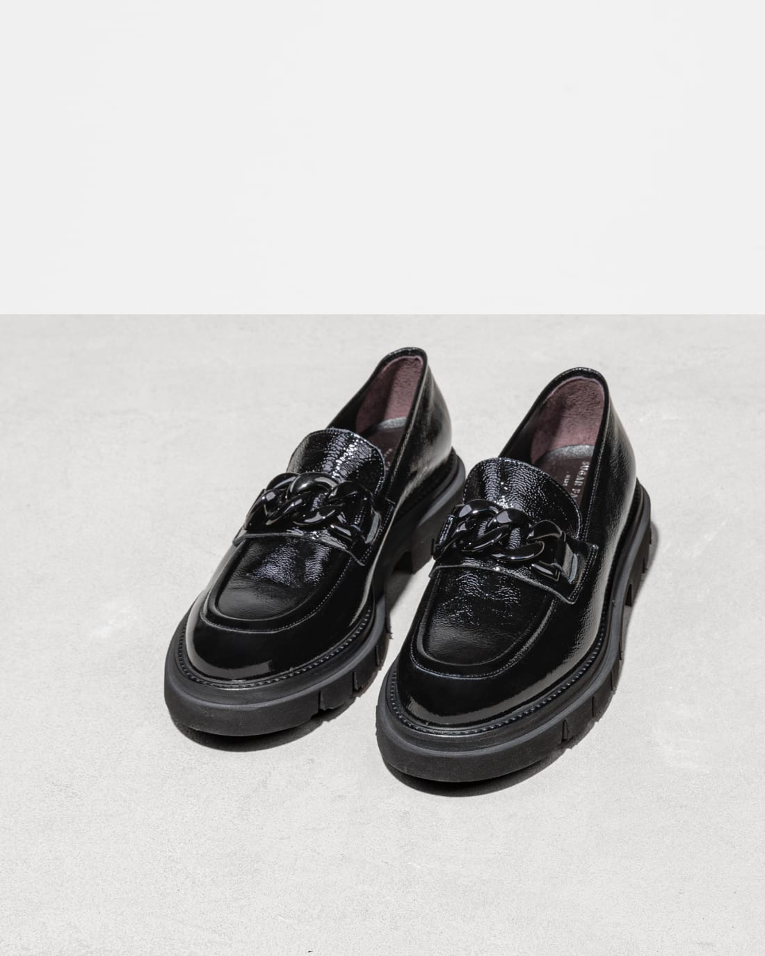 Черные лоферы из натуральной лакированной кожи - Image 3 of 5