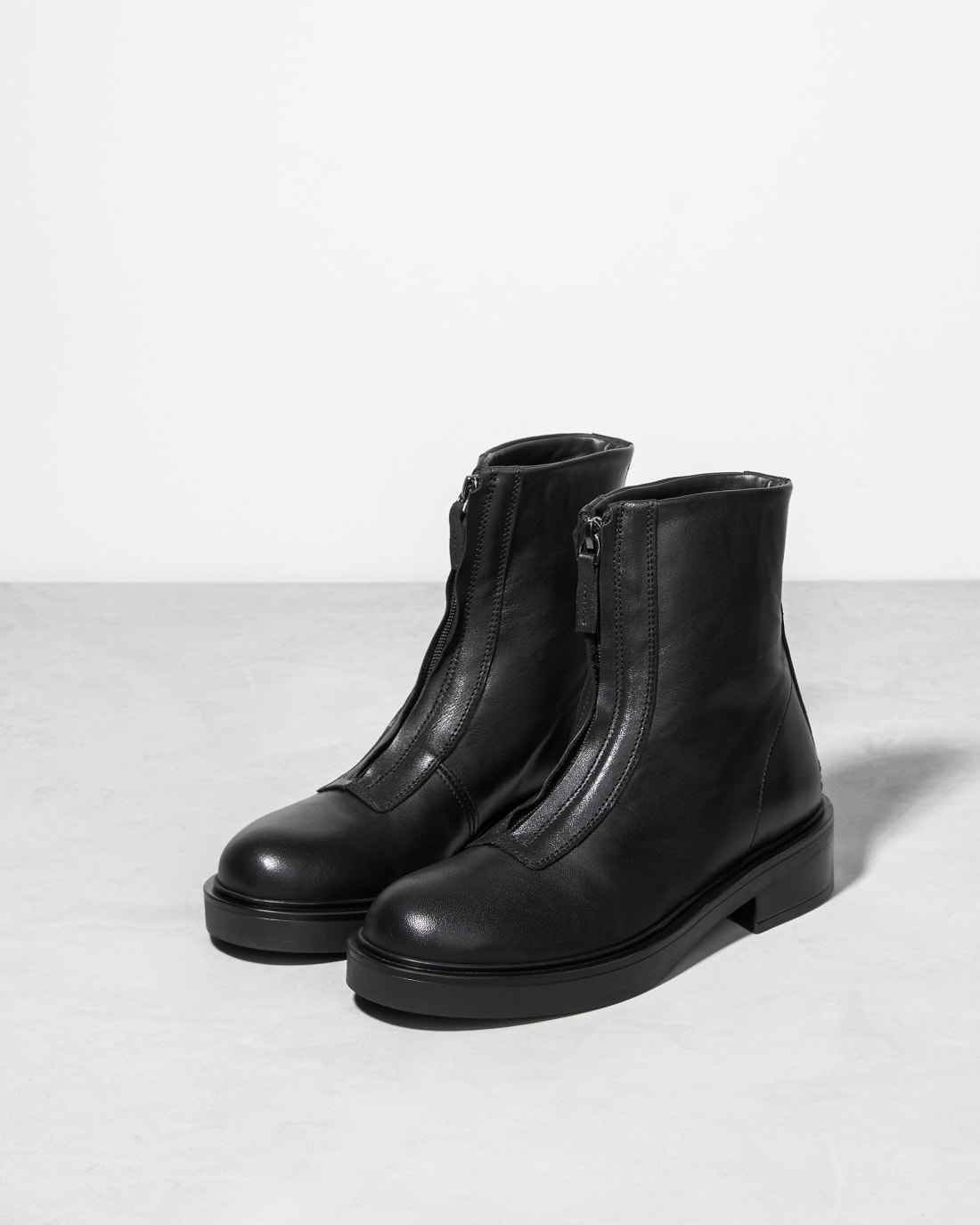 Черные кожаные женские ботинки - Image 2 of 6