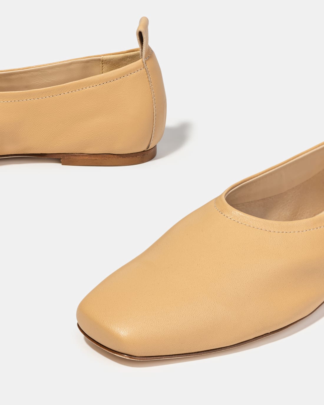 Бежевые балетки из натуральной кожи - Image 4 of 4