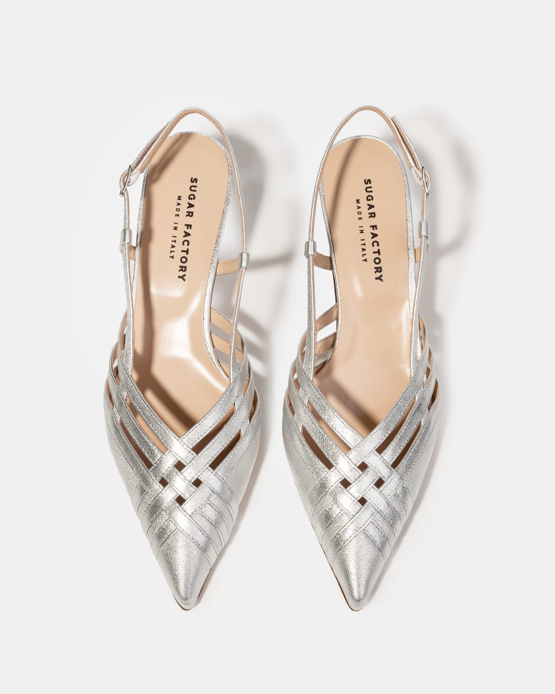 Серебристые туфли из натуральной кожи - Image 3 of 4