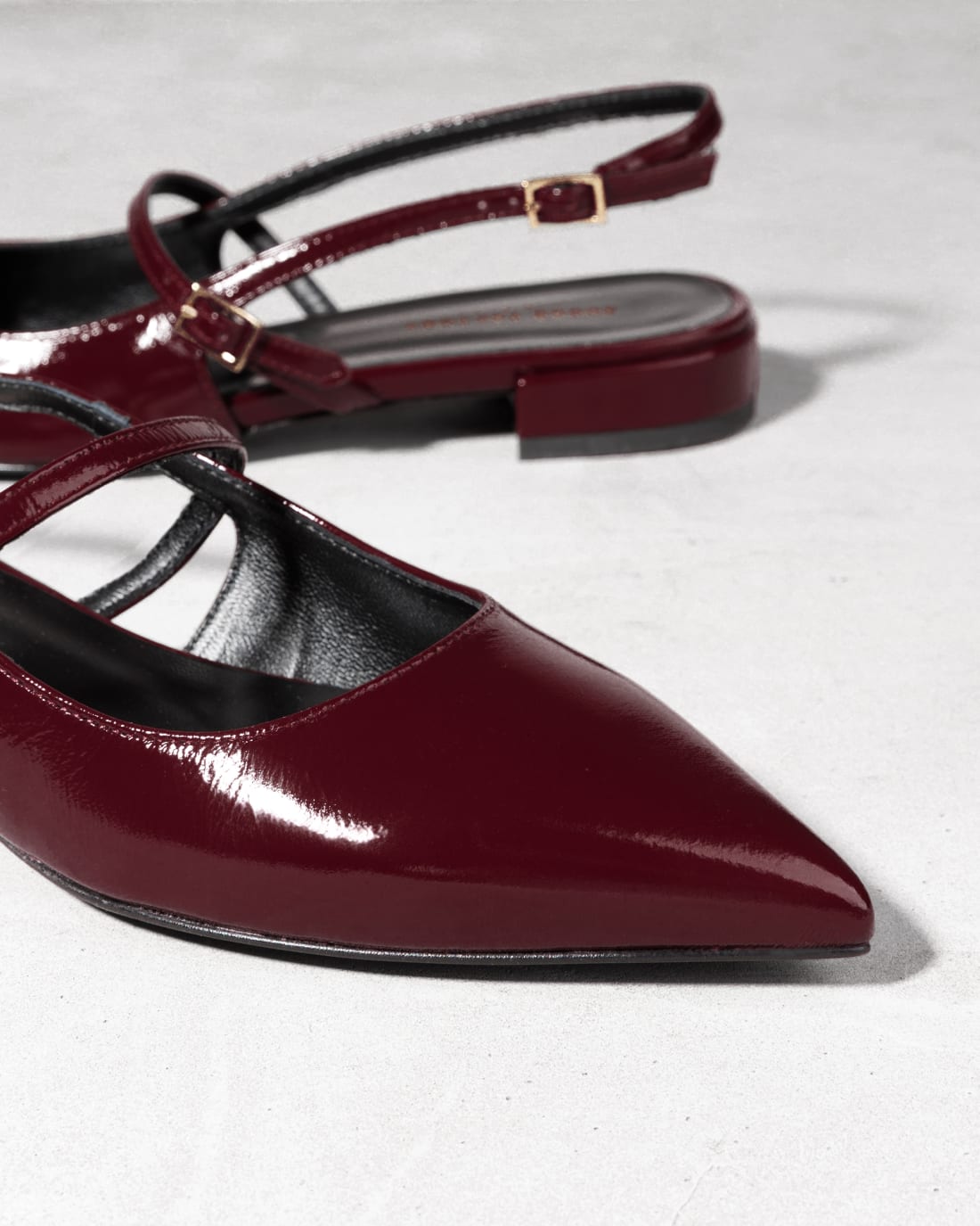 Бордовые туфли из лакированной кожи - Image 4 of 6