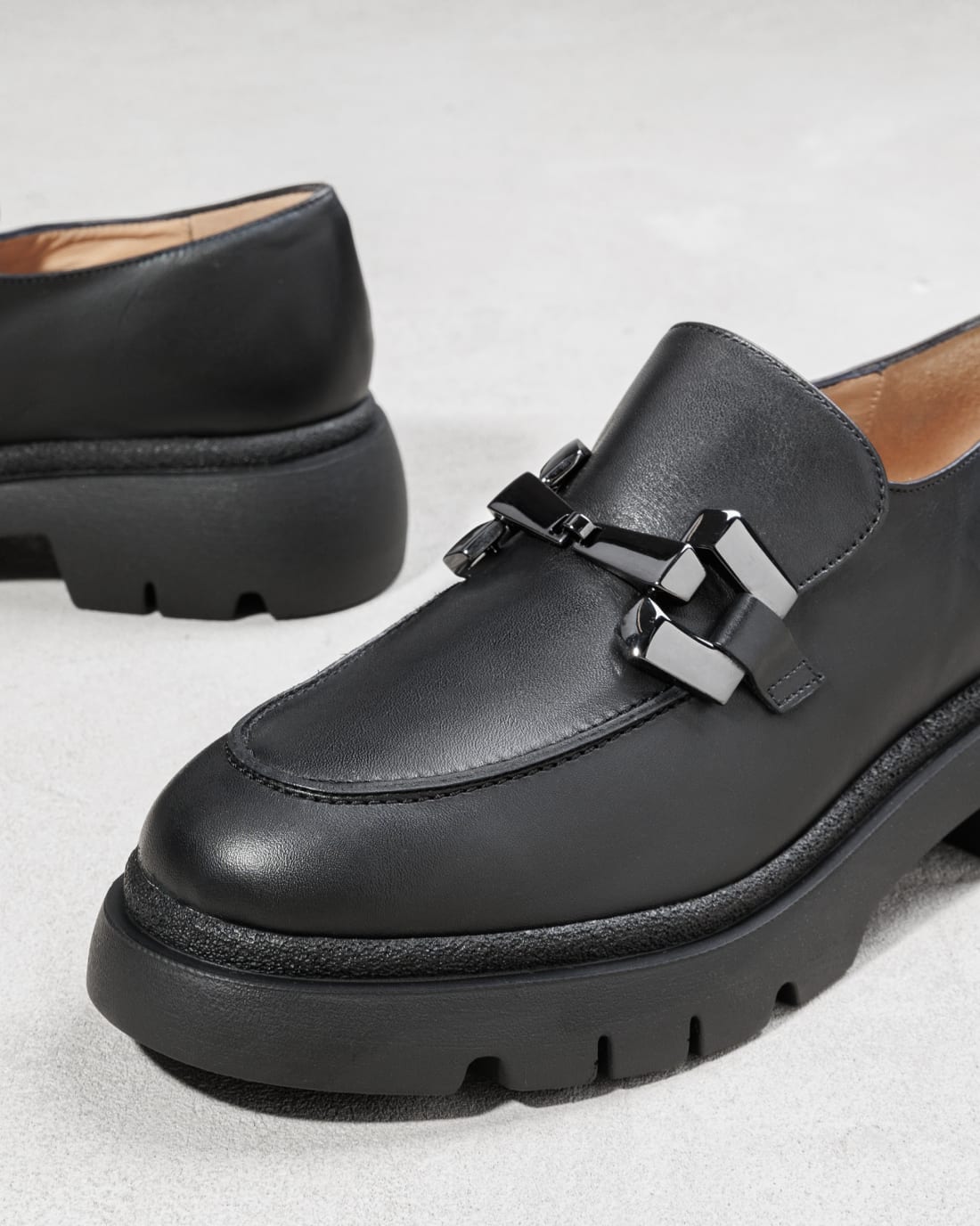 Черные кожаные лоферы - Image 4 of 4