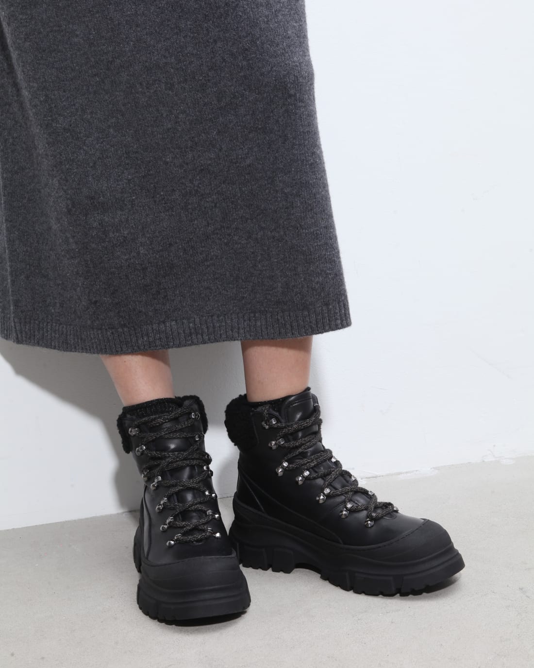 Черные зимние кожаные ботинки - Image 5 of 7