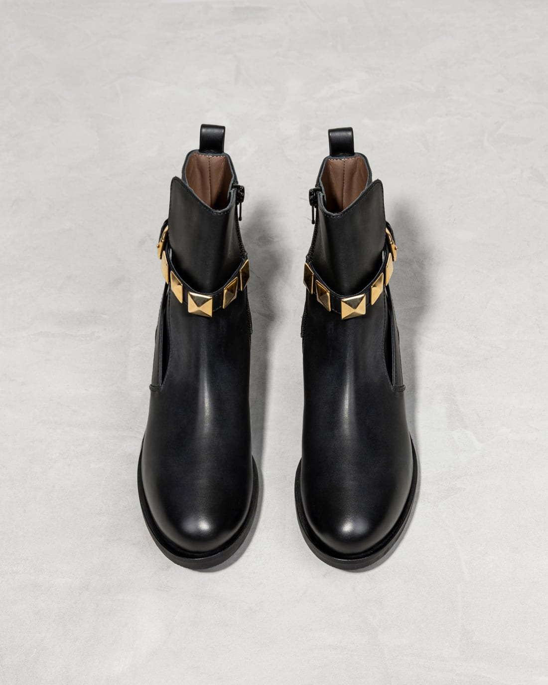 Черные кожаные ботинки с декоративными элементами - Image 2 of 5