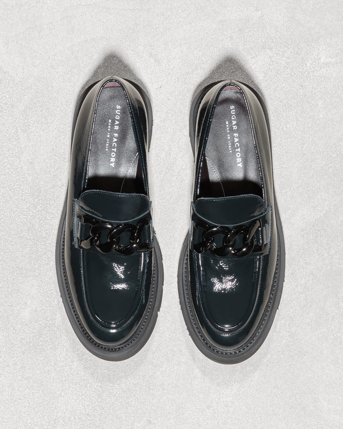 Зеленые лакированные лоферы - Image 2 of 5