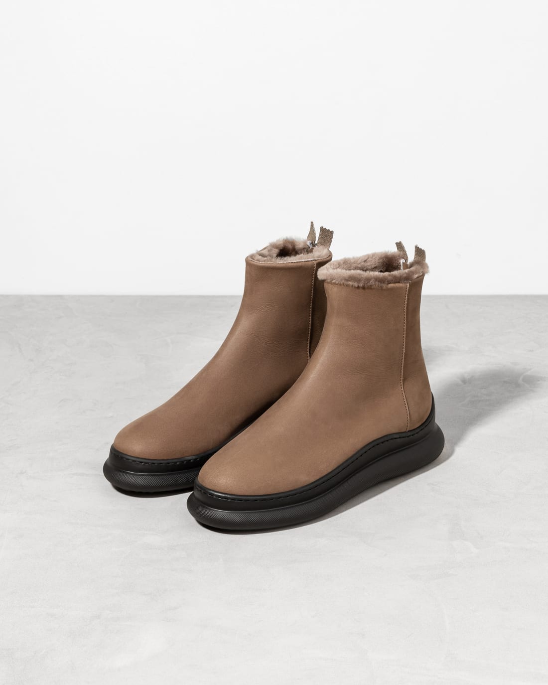 Бежевые зимние ботинки - Image 3 of 4