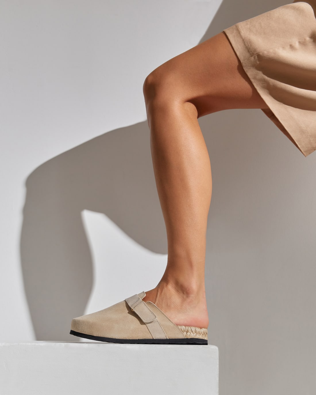 Бежевые замшевые слиперы - Image 6 of 7