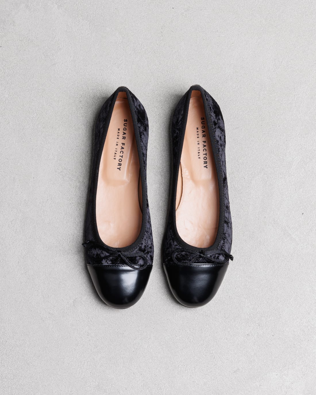 Черные балетки из текстиля и кожи - Image 3 of 5