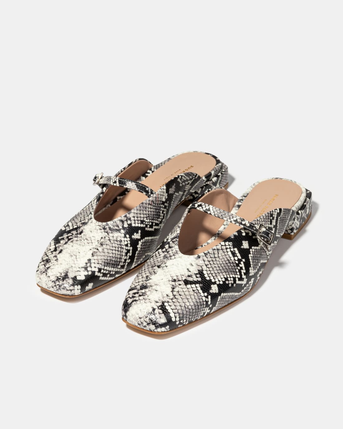 Кожаные слиперы с принтом питона - Image 2 of 5