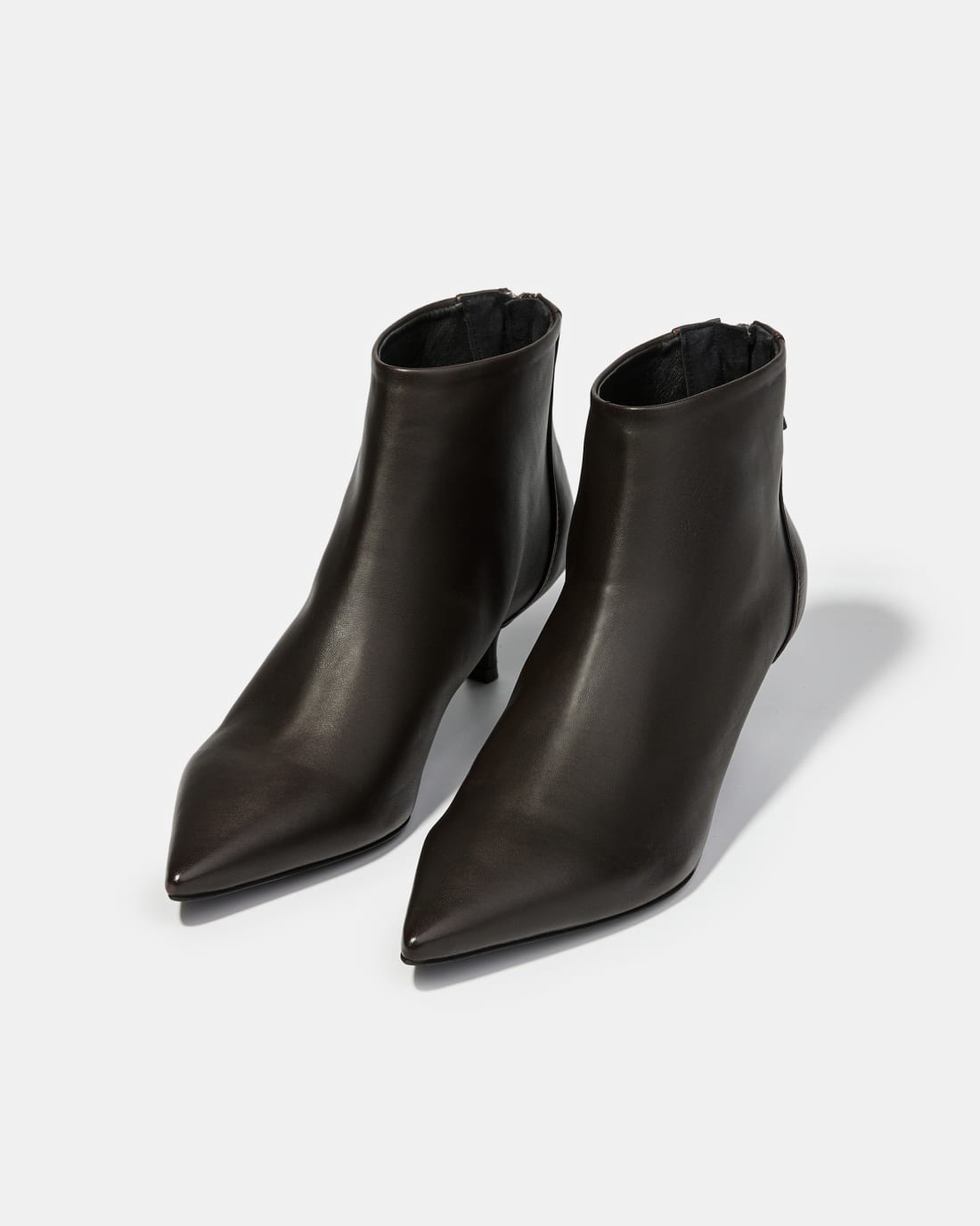 Темно-коричневые кожаные ботильоны - Image 2 of 5