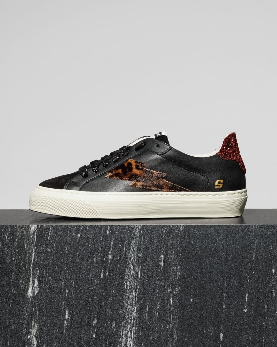 Черные кожаные кеды - Image 1 of 4