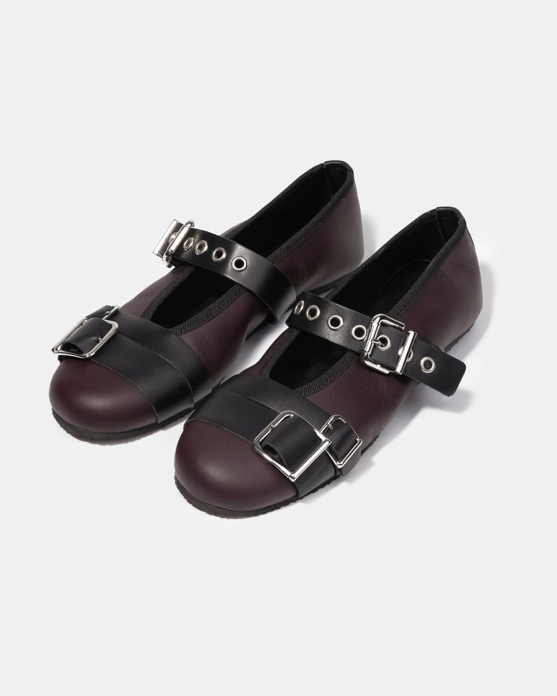 Бордовые кожаные туфли с пряжкой - Image 3 of 5