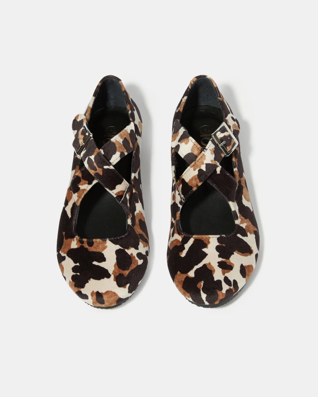 Балетки из вельвета