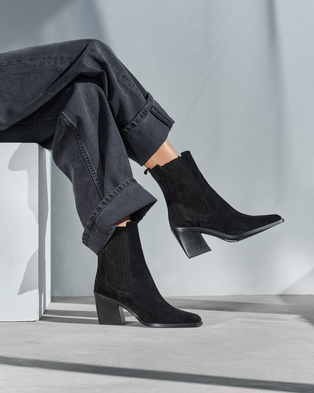 Черные замшевые ботинки - Image 8 of 8