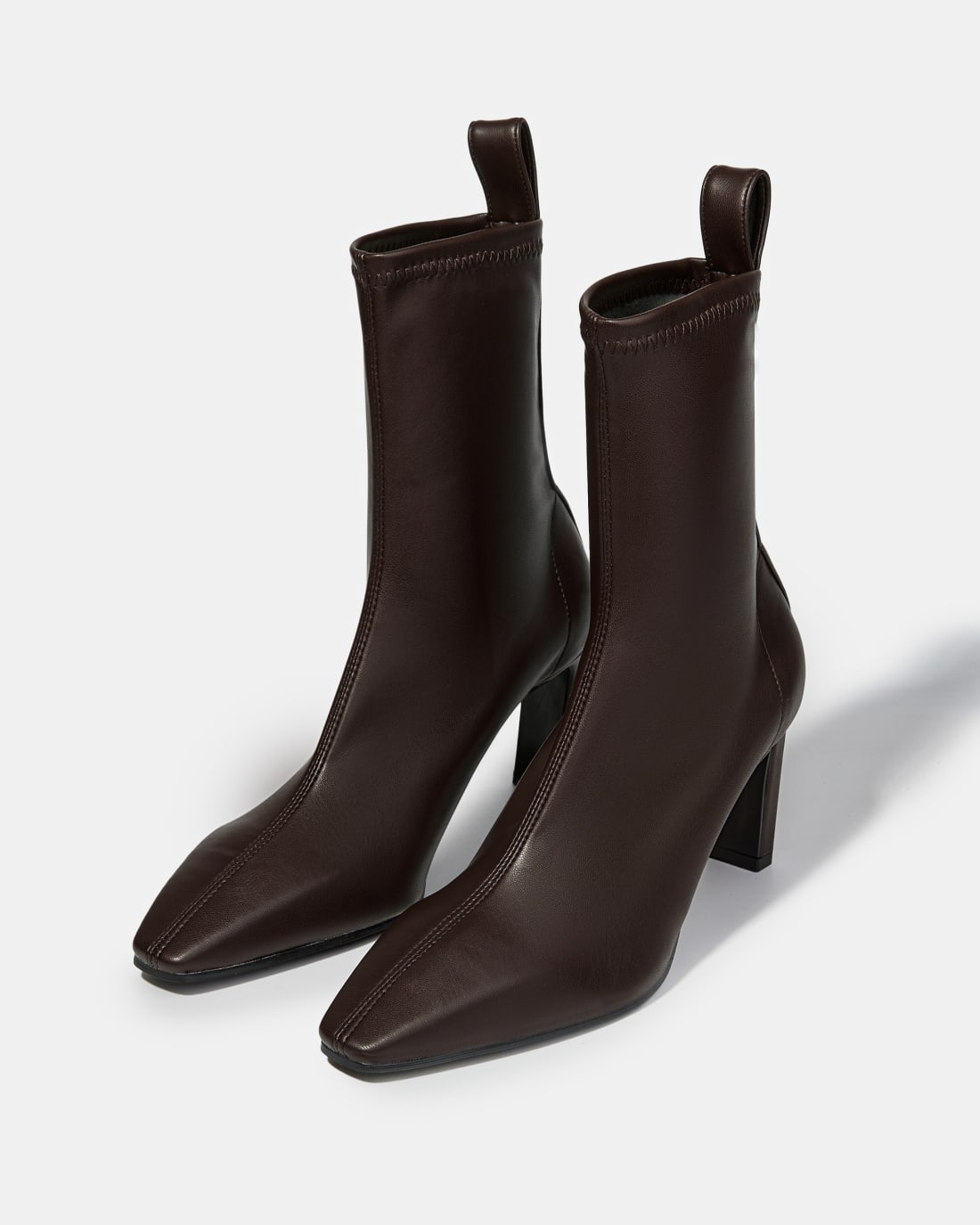 Темно-коричневые ботильоны на высоком каблуке - Image 2 of 5