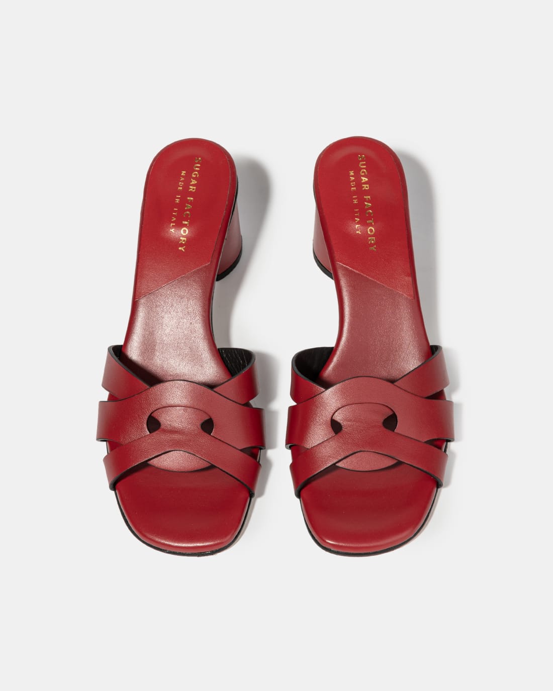 Бордовые мюли из натуральной кожи - Image 3 of 5