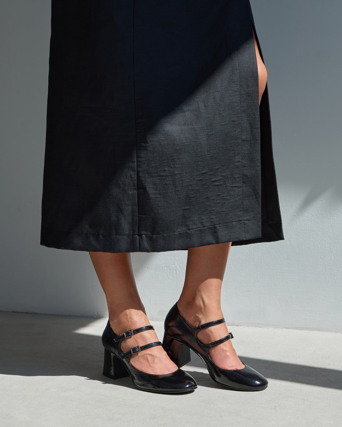 Черные лакированные женские туфли на каблуке - Image 6 of 7