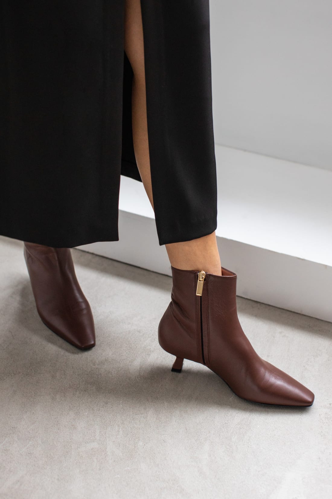 Коричневые кожаные ботильоны - Image 5 of 5