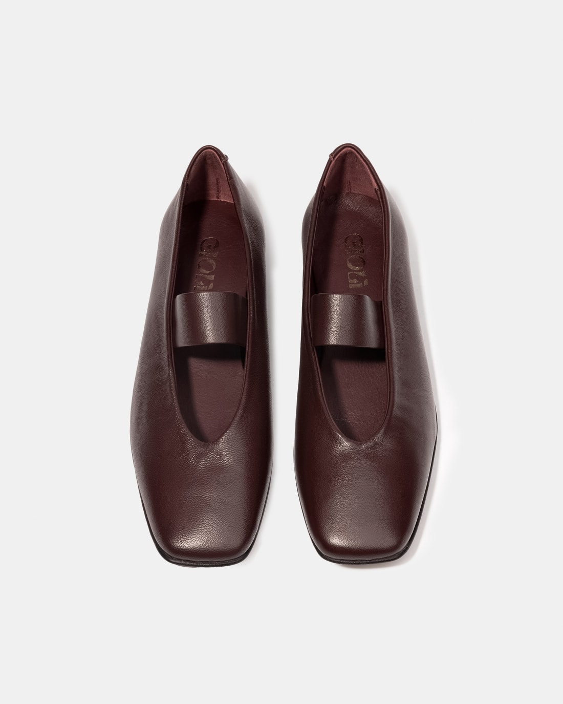 Бордовые балетки из натуральной кожи - Image 3 of 4