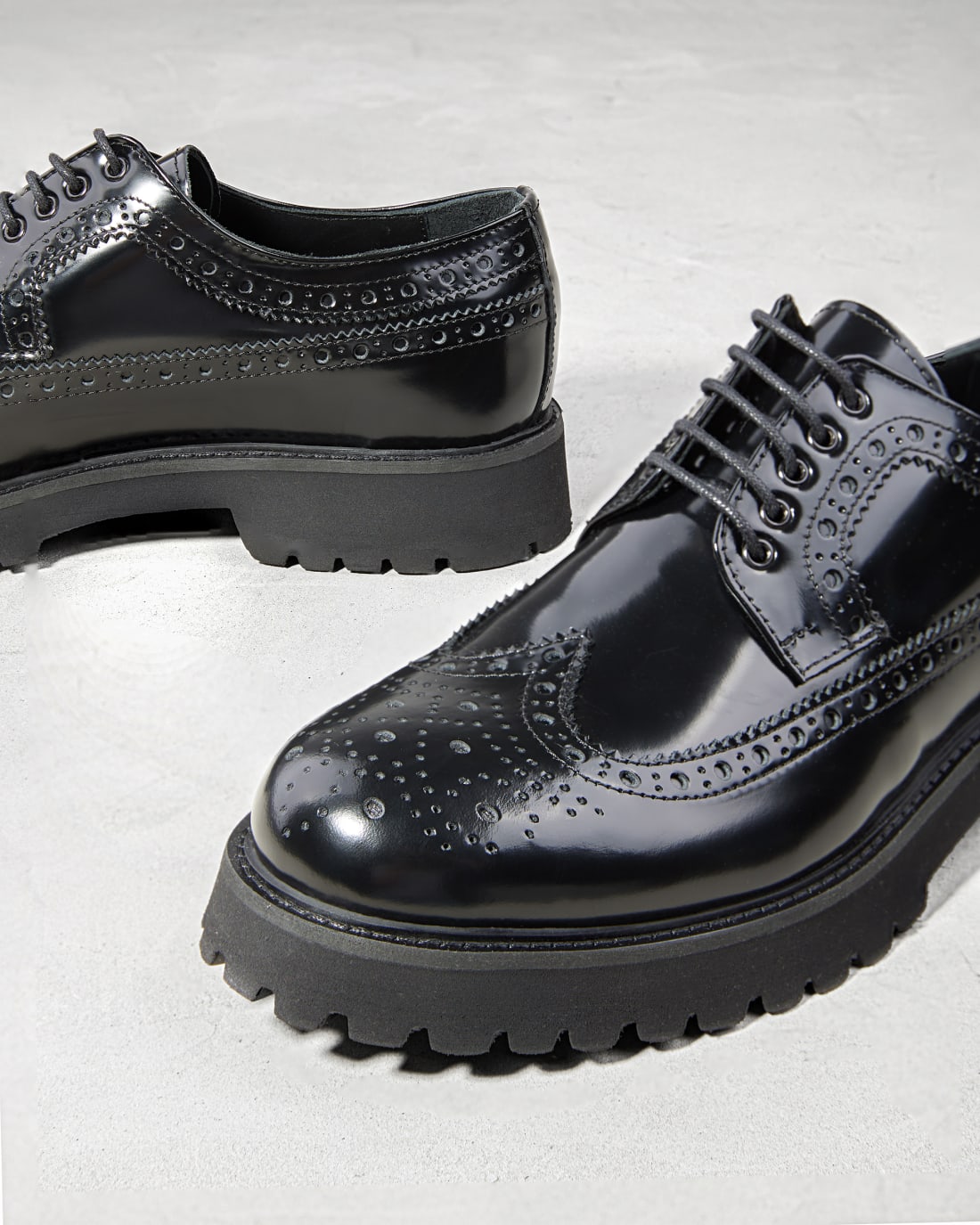 Черные полуботинки из натуральной кожи - Image 4 of 5