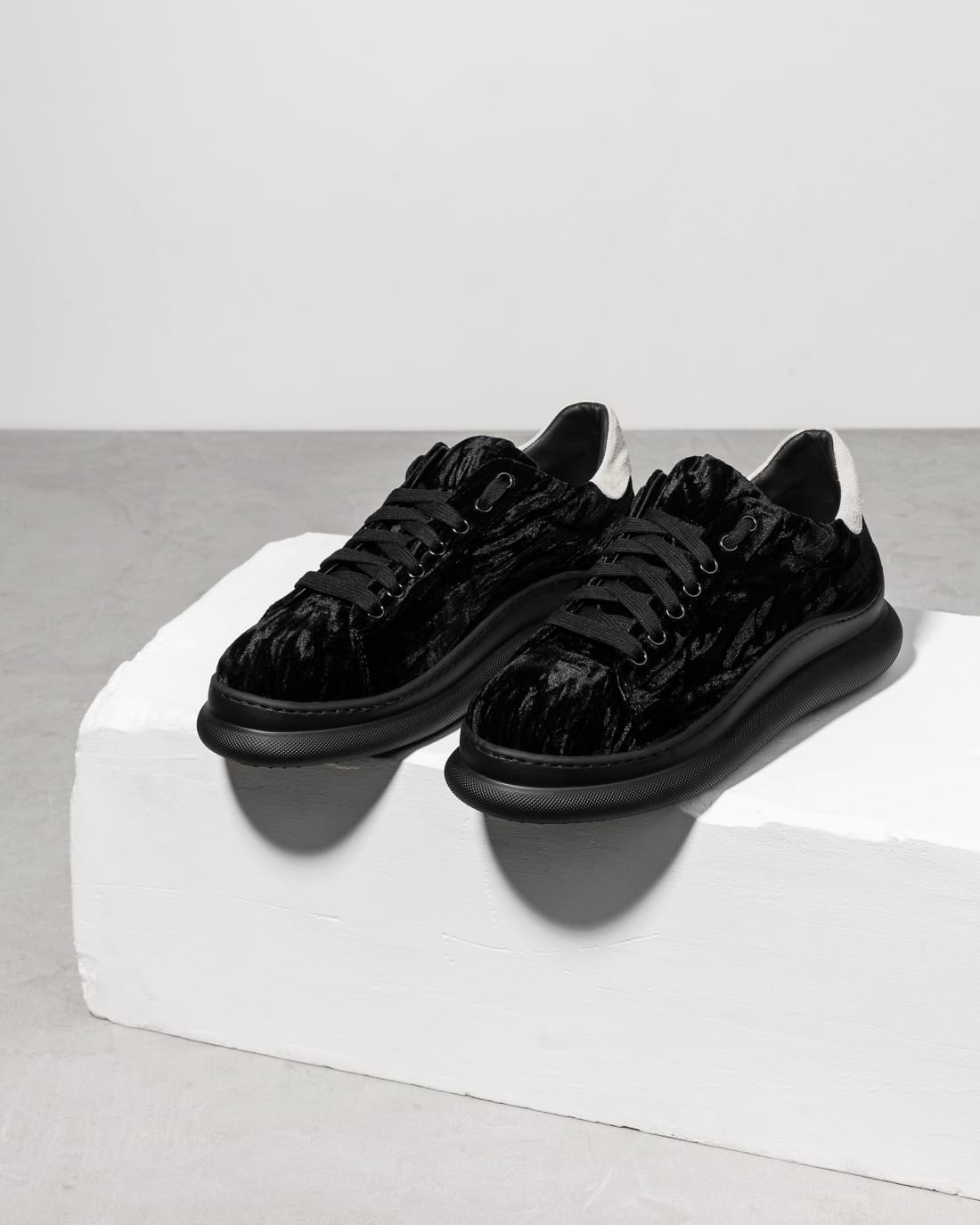 Черные полуботинки из велвета - Image 2 of 4