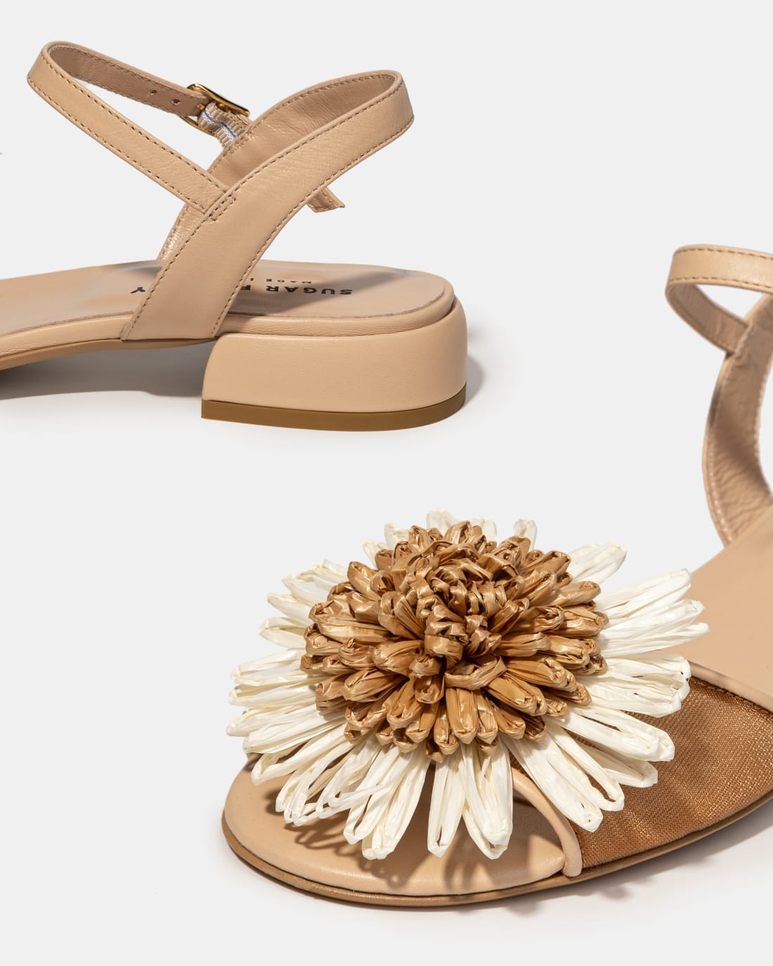 Кожаные босоножки с цветком - Image 4 of 4