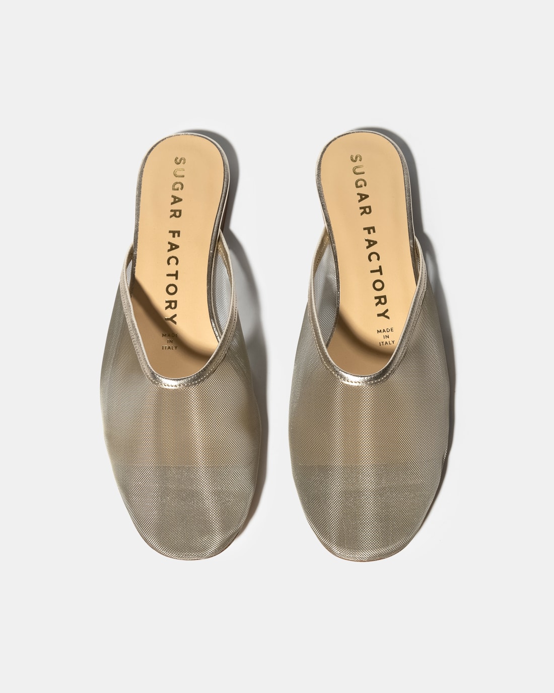 Серебристые слиперы из текстильной сетки - Image 3 of 5