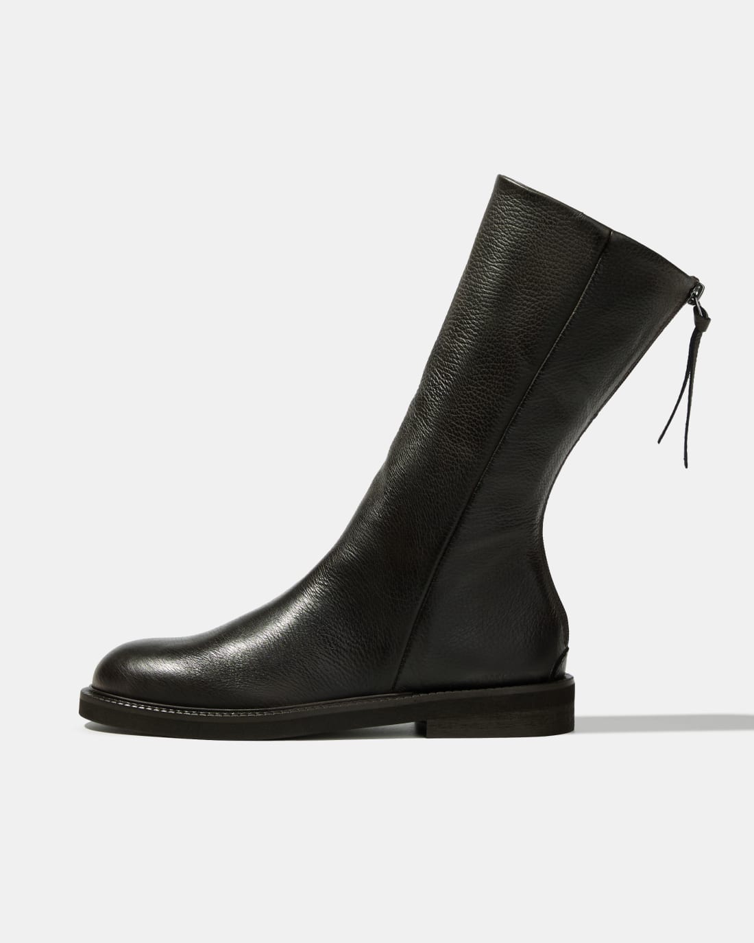 Чёрные кожаные полусапоги - Image 1 of 4