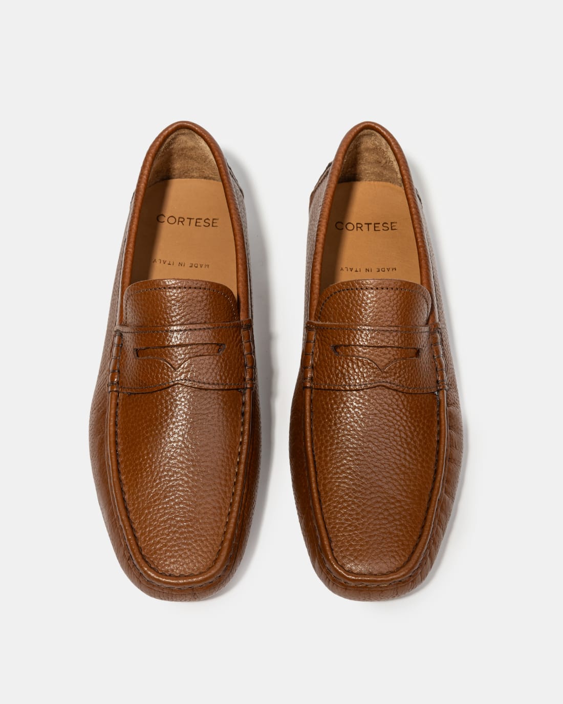 Коричневые кожаные мокасины - Image 3 of 5