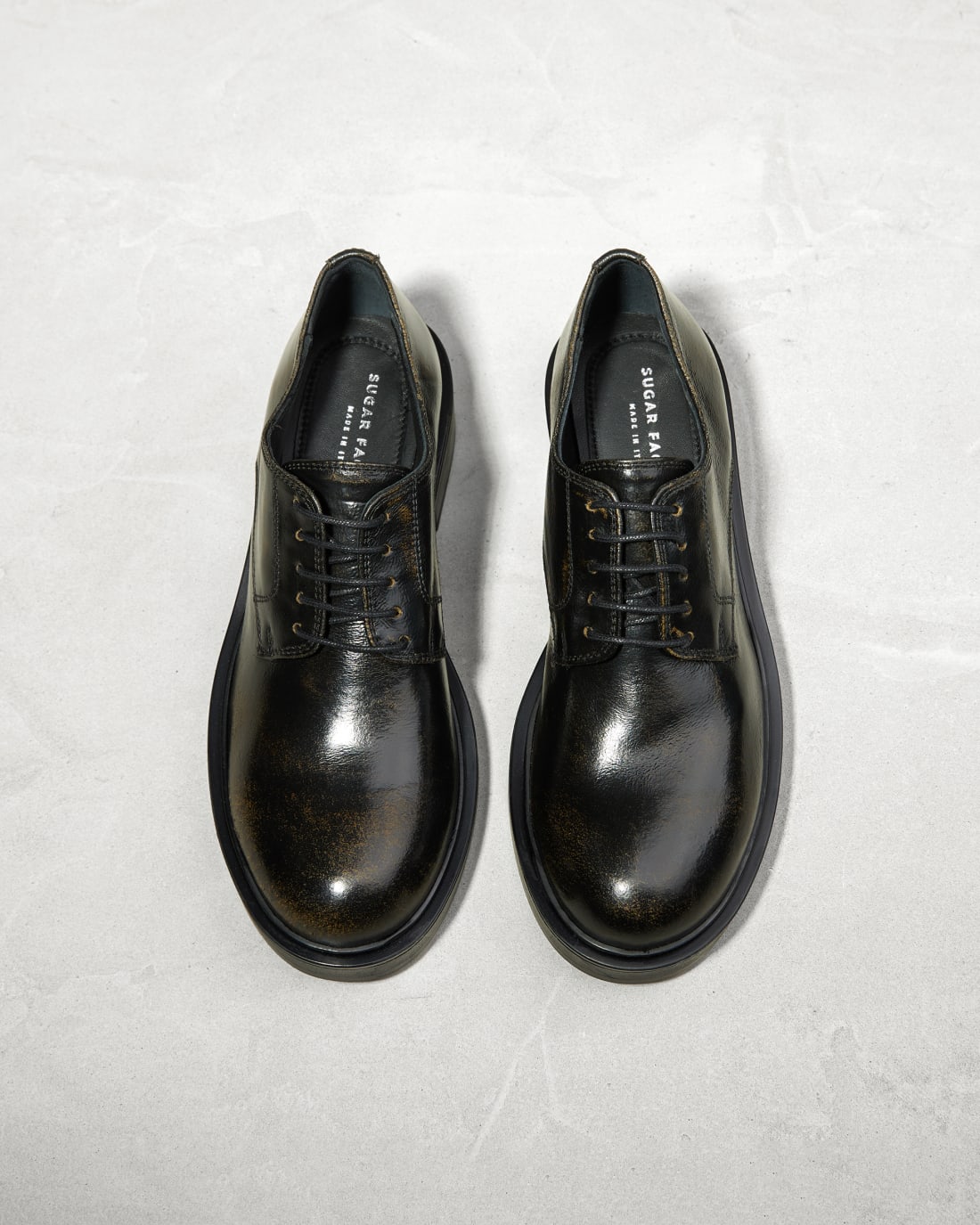 Темно-коричневые кожаные классические туфли