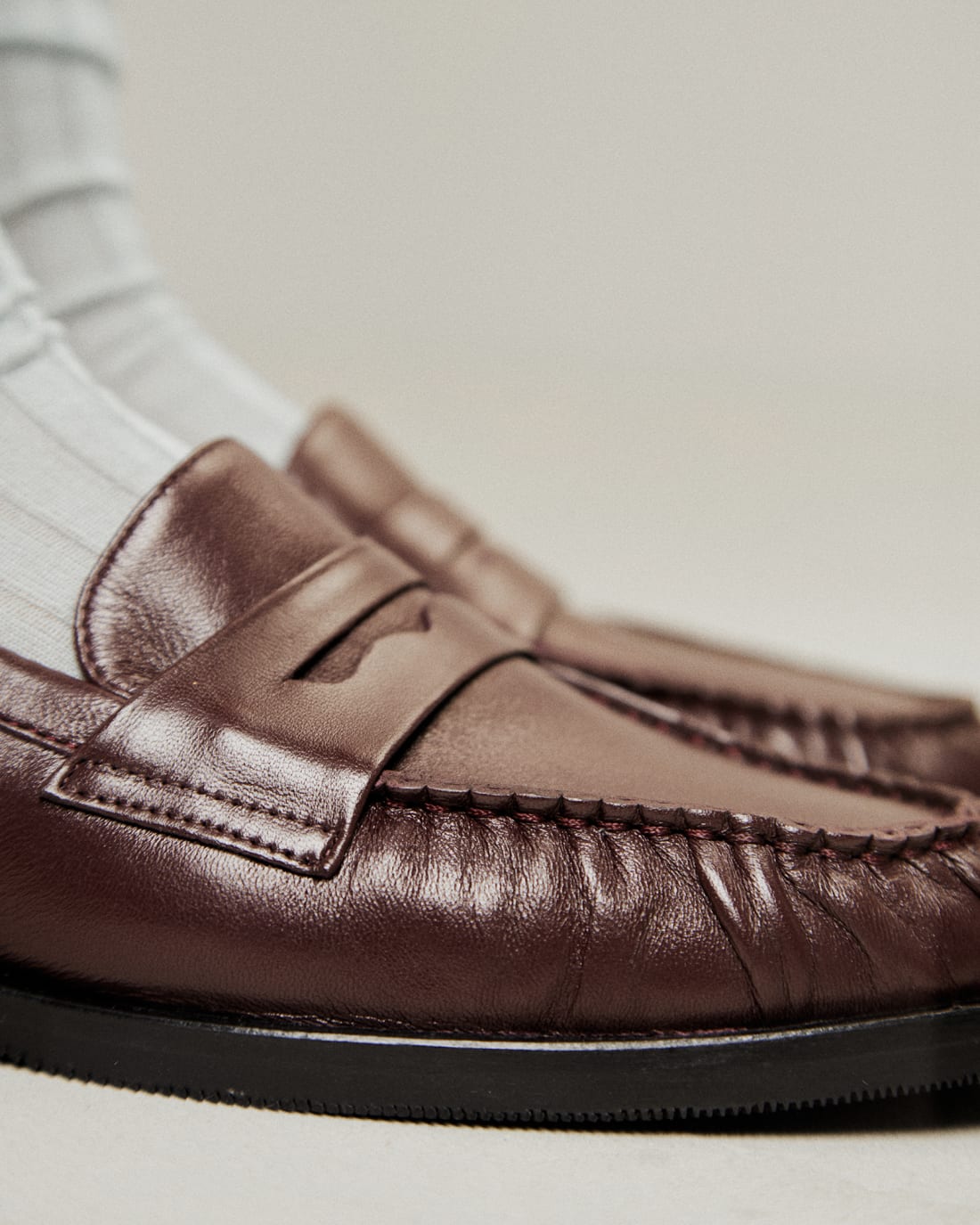 Темно-коричневые лоферы из натуральной кожи - Image 6 of 6