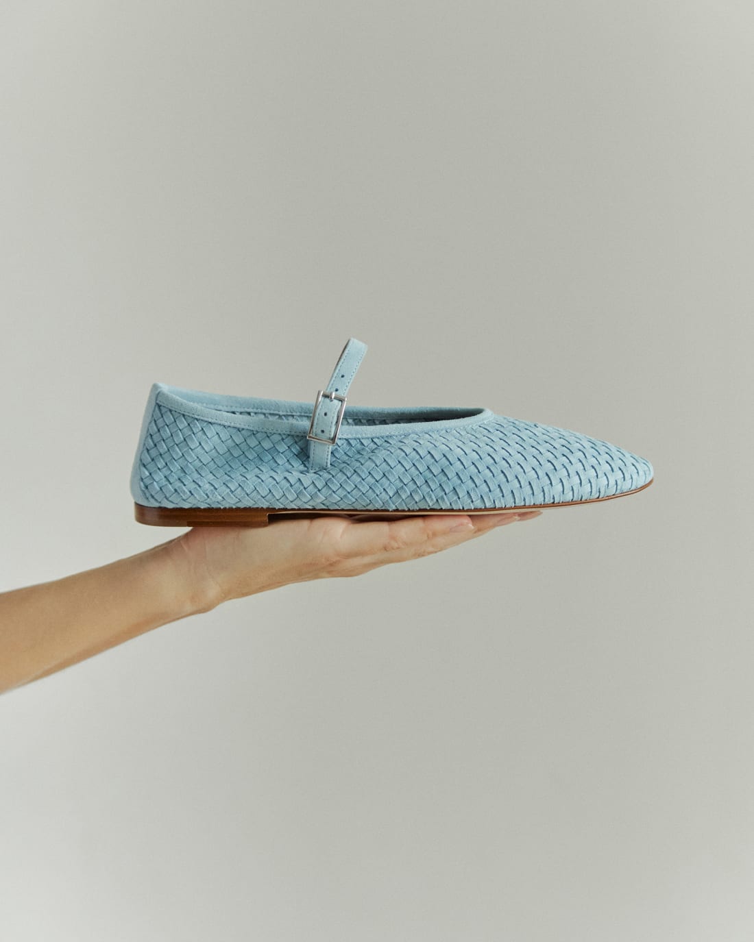 Голубые замшевые балетки - Image 5 of 5