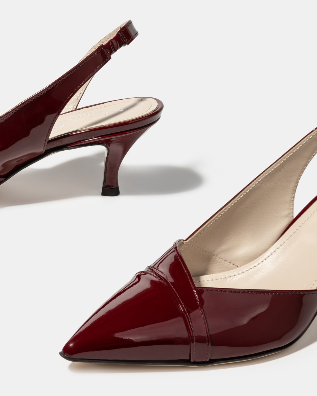 Бордовые лакированные туфли - Image 4 of 4