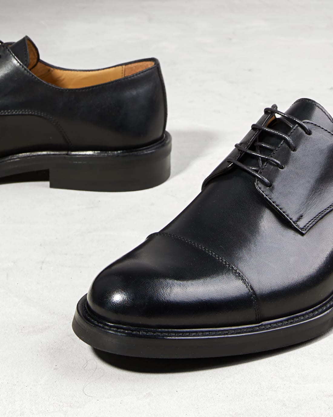Черные кожаные классические туфли - Image 4 of 5
